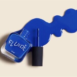 FLUIDE 7-Free Polish in Secret Project Robot Blue .33 oz NEW & Sealed Nail Color